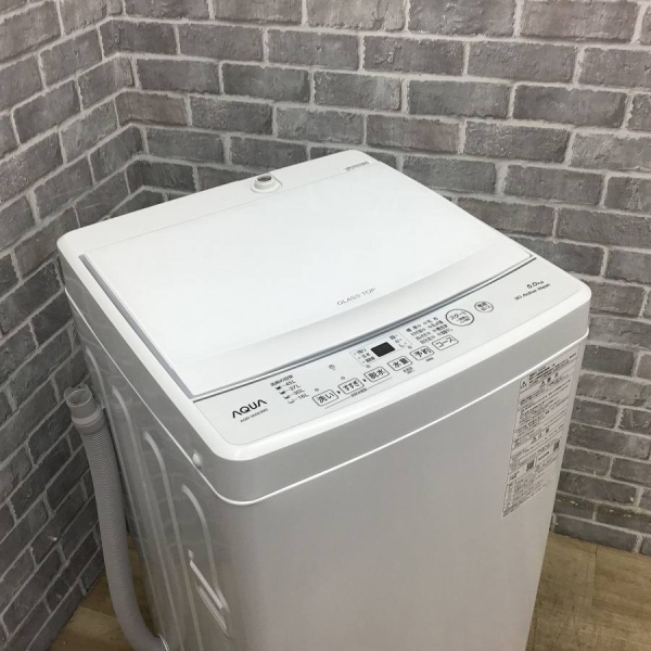 アクア / AQUA全自動洗濯機 5.0kg【アウトレット品】 ｜AQW-S50E3(W)｜中古家電の専門店ハッピー