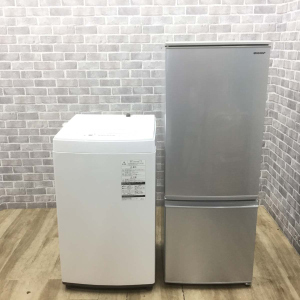 お買い得! 国内メーカー家電2点セット 【冷蔵庫・洗濯機】