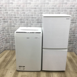 お買い得! シャープ製家電2点セット 【冷蔵庫・洗濯機】