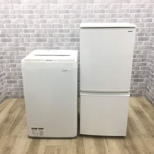 お買い得! シャープ製家電2点セット 【冷蔵庫・洗濯機】 