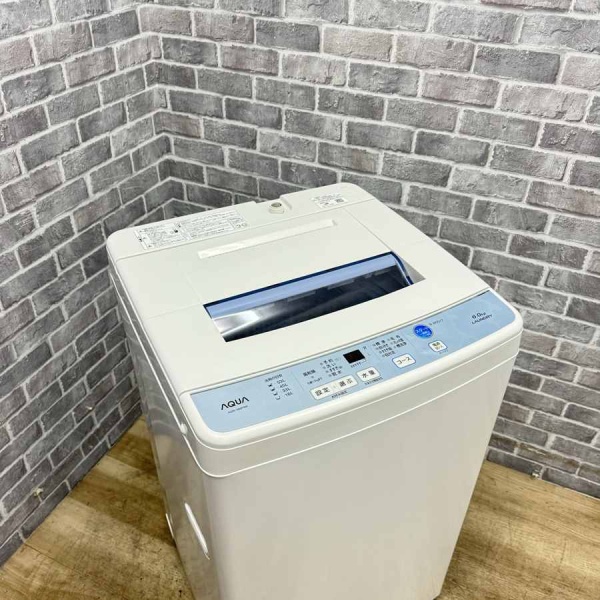 AQUA アクア　洗濯機　6kg AQW-S60F(W)