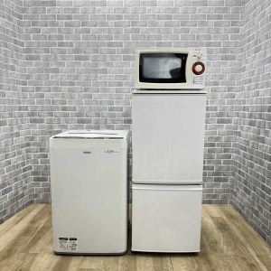 生活家電セット 冷蔵庫 洗濯機 電子レンジ 2019年 高年式 単身 k0332