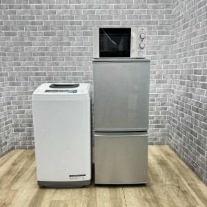 高年式 生活家電3点セット 冷蔵庫 洗濯機 電子レンジ 格安 d1022