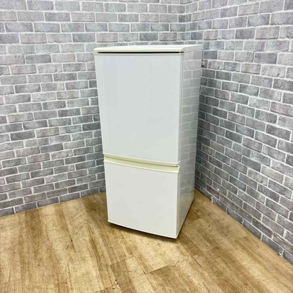 シャープ 冷凍冷蔵庫 SJ-14X-W(137L・つけかえどっちもドア) 2ドア